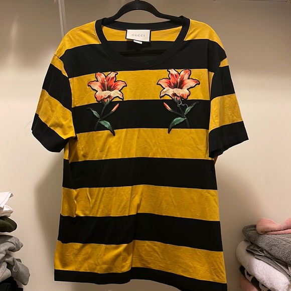 Gucci Mare Gothicum Striped Flower T Gucci - Mare